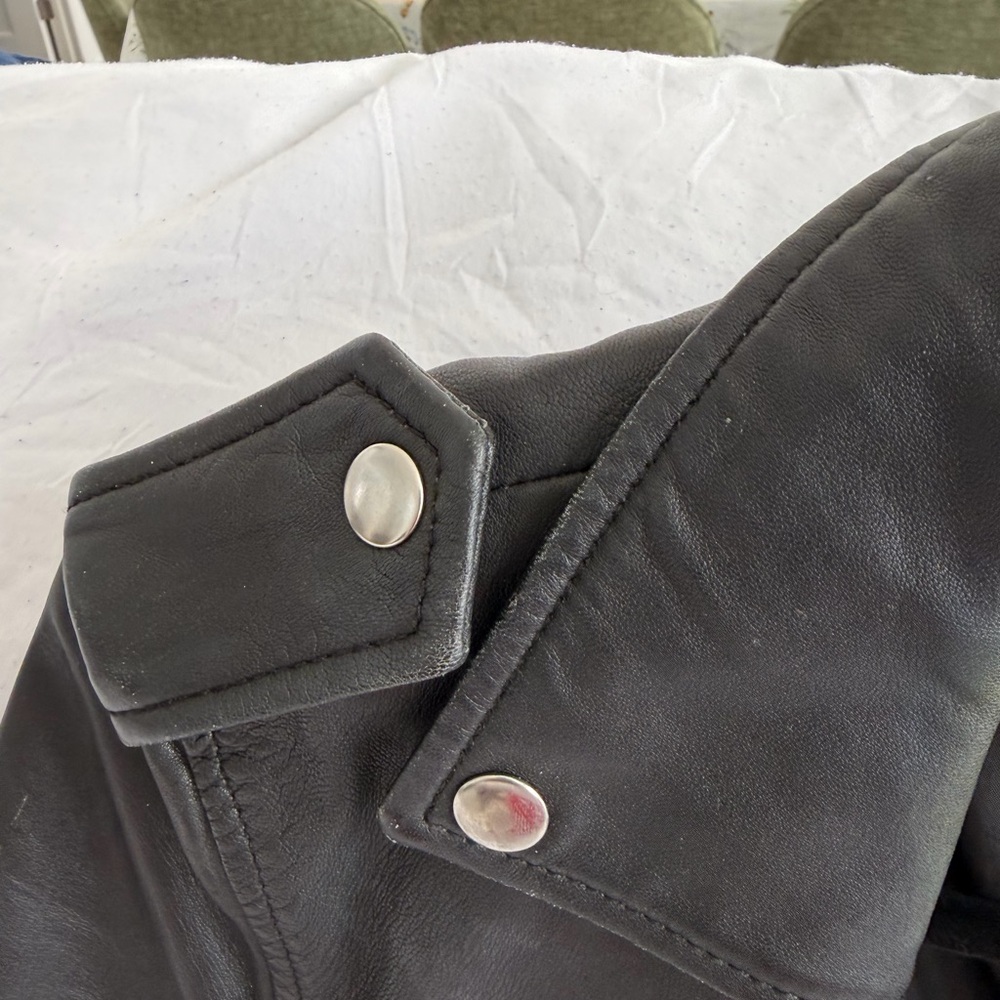 Muubaa Black Leather Jacket